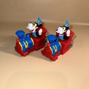McDonald's 2020 Happy Meals Disney Goofy Runaway Railway Train Figures Lot Of 2